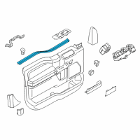 OEM 2021 Ford F-350 Super Duty Belt Weatherstrip Diagram - FL3Z-1521456-B