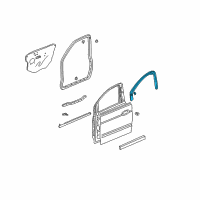 OEM 2006 Acura MDX Sub-Seal, Right Front Door Diagram - 72325-S3V-A01