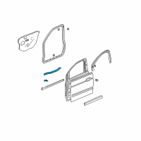 OEM 2001 Acura MDX Weatherstrip, Front (Lower) Diagram - 72326-S0X-A01