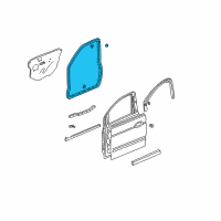 OEM Acura Weatherstrip, Left Front Door Diagram - 72350-S3V-A01
