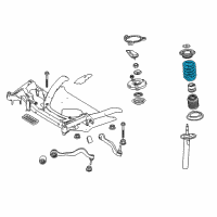 OEM BMW M6 Coil Spring, Front Diagram - 31-33-2-283-075