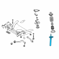 OEM 2009 BMW M6 Front Left Spring Strut Diagram - 31-31-2-283-065