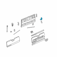 OEM 2003 Cadillac Escalade EXT Hinge Diagram - 15080226