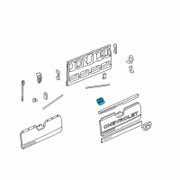 OEM Cadillac Handle Diagram - 19209649