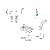 OEM Saturn Fuel Gauge Sending Unit Diagram - 19153220