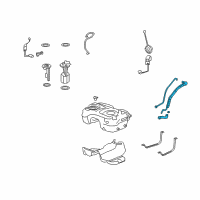 OEM Saturn Filler Neck Diagram - 25891657