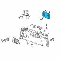 OEM 2019 Chevrolet Suburban Upper Pillar Trim Diagram - 23260145