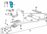 OEM 2021 Chevrolet Trax Catalytic Converter Diagram - 25202307