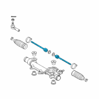 OEM 2011 Toyota Tacoma Inner Tie Rod Diagram - 45503-09490