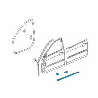 OEM 2005 Acura RL Sub-Seal, Right Front Door (Lower) Diagram - 72328-SJA-A01