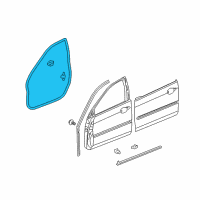 OEM 2006 Acura RL Weatherstrip, Right Front Door Diagram - 72310-SJA-A01