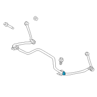 OEM 2000 Dodge Durango BUSHING-SWAY Bar Diagram - 52106901AA