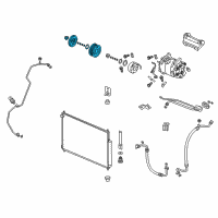 OEM 2016 Honda CR-V Set, Compressor Clutch Diagram - 38900-5LA-A01