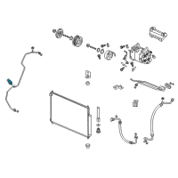 OEM 2018 Honda Accord Sensor Assembly, Press Diagram - 80450-T2F-A01