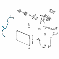 OEM 2016 Honda CR-V Pipe Complete, Receive Diagram - 80341-T1W-A01