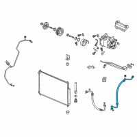 OEM 2016 Honda CR-V Hose Assembly, Suction Diagram - 80312-T1W-A01