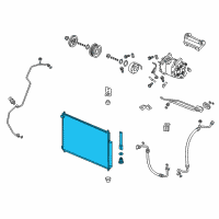 OEM 2015 Honda CR-V Condenser Comp Diagram - 80110-T0A-A01
