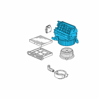 OEM Honda Accord Blower Sub-Assy. Diagram - 79305-SDN-A01