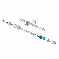 OEM 2021 Honda Insight BOOT SET, INBOARD Diagram - 44017-TXM-A01