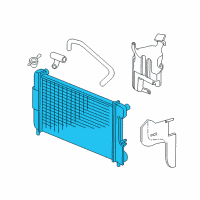 OEM 2000 Dodge Dakota Engine Cooling Radiator Diagram - 55056425AA