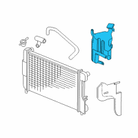 OEM 2000 Dodge Dakota Coolant Reservoir Diagram - 5015532AA