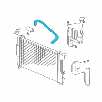 OEM 2002 Dodge Durango Hose-Radiator Inlet Diagram - 52029195AL