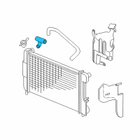 OEM 2002 Dodge Dakota Hose-Radiator Outlet Diagram - 52029194AC