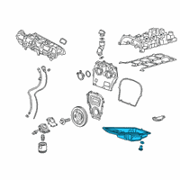 OEM 2020 Chevrolet Silverado 1500 Oil Pan Diagram - 12694307