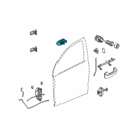 OEM Saturn Vue Handle, Inside Diagram - 22710841