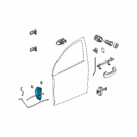 OEM Saturn Ion Lock Assembly Diagram - 15900267