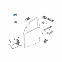 OEM 2005 Saturn Vue Hinge Asm, Front Side Door Lower Diagram - 15861046