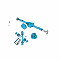 OEM 2009 Dodge Durango Axle-Service Rear Diagram - 68040133AB