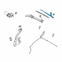 OEM 2007 Ford Focus Wiper Arm Diagram - 6S4Z-17527-AA