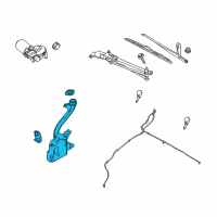 OEM 2008 Ford Focus Reservoir Assembly Diagram - 9S4Z-17618-A