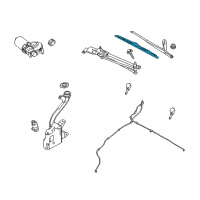 OEM 2011 Mercury Grand Marquis Wiper Blade Diagram - 4W1Z-17528-AA