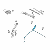 OEM 2011 Ford Focus Washer Hose Diagram - 8S4Z-17K605-AA