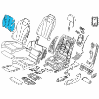 OEM 2015 BMW M235i xDrive Heating Element, Sports Backrest Diagram - 64-11-7-243-564