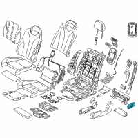 OEM 2020 BMW M240i xDrive Switch, Seat Adjustment, Front Passenger Diagram - 61-31-9-382-472