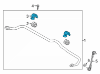 OEM 2022 Hyundai Tucson BRACKET-STABILIZER BAR, RH Diagram - 54816-N9100