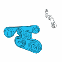 OEM 2006 Pontiac Vibe Serpentine Belt Diagram - 88971576