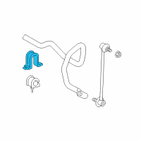 OEM 2015 Toyota Sienna Stabilizer Bar Bracket Diagram - 48824-08010