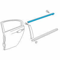 OEM 2014 Acura TSX Molding Assembly, Right Rear Dr Diagram - 72925-TL4-003