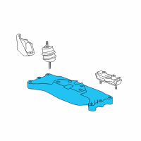 OEM 2012 Chevrolet Camaro Transmission Support Diagram - 20952438