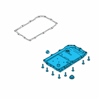 OEM 2019 Dodge Charger Pan-Transmission Oil Diagram - 68233701AC