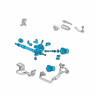 OEM 2010 Honda Civic Rack, Power Steering Diagram - 53601-SNC-A98