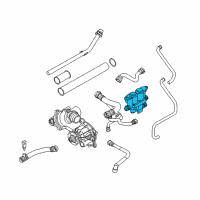 OEM 2004 BMW X5 Water Valve Diagram - 64-12-8-374-995