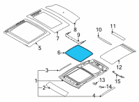 OEM 2020 Lincoln Corsair SEAL - ROOF PANEL OPENING Diagram - LJ6Z-5451884-A