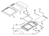 OEM Lincoln Corsair MOTOR ASY - WITHOUT DRIVE Diagram - LJ7Z-15790-A