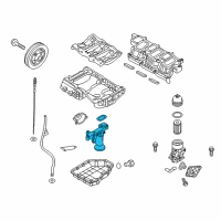 OEM Kia Cadenza Pump Assembly-Oil Diagram - 213103LAA0