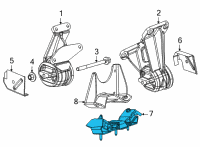 OEM 2022 Jeep Wagoneer TRANSMISSION MOUNT Diagram - 68441342AD